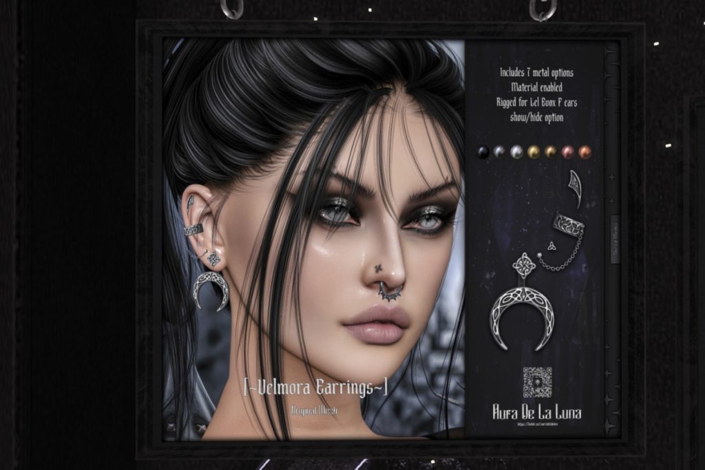 Velmora Earrings, L$350