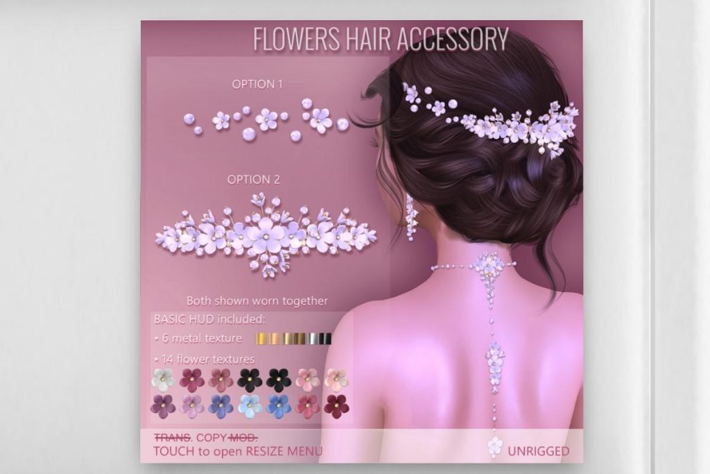 Flowers Hair Accessory, L$175