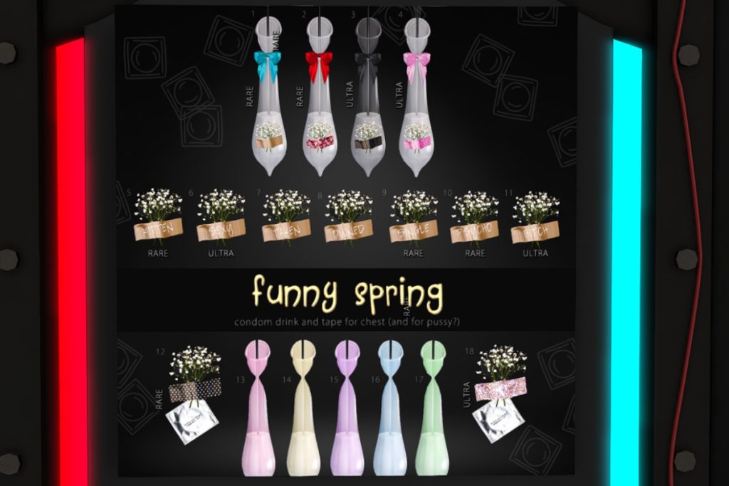 Funny Spring Accessories, L$75 per play