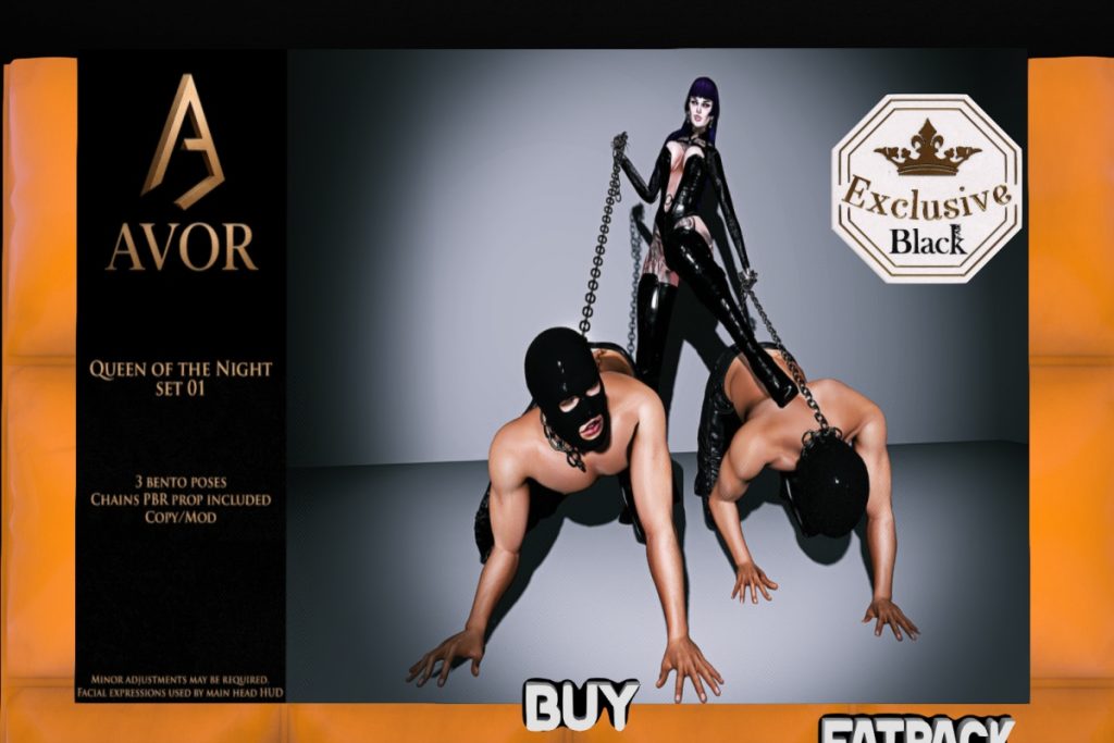 Queen Of The Night Bento Pose Set 01, L$250