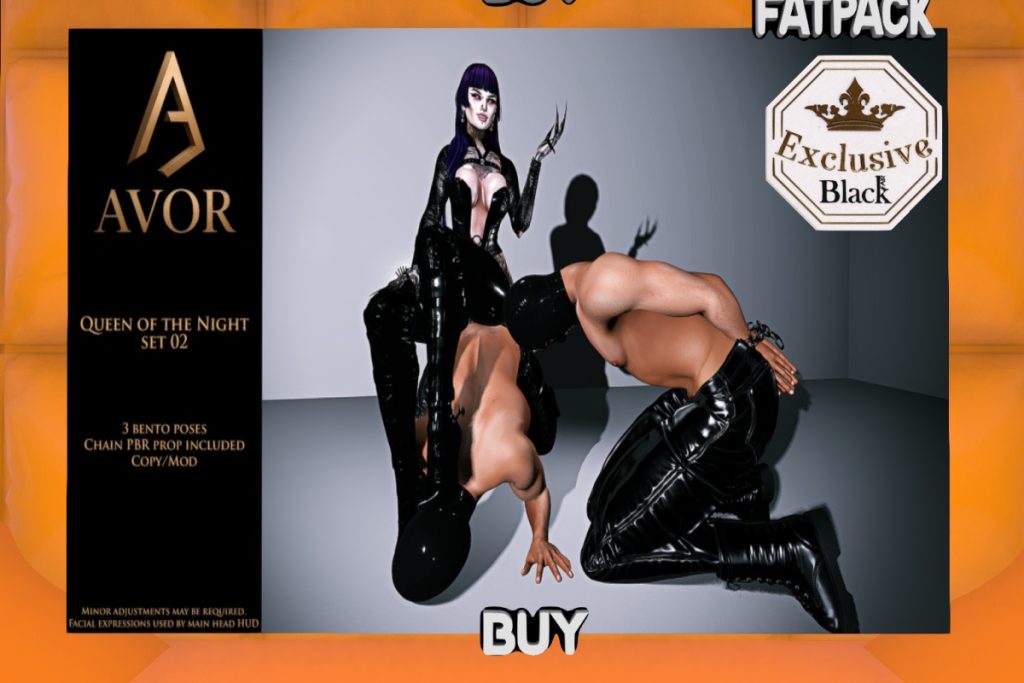 Queen Of The Night Bento Pose Set 02, L$250