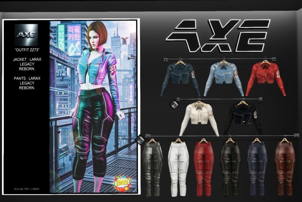 ZZ73 Jacket &amp; Pants - Legacy/MaitreyaX/Reborn, L$170-L$190 each/L$791-L$949 each FP