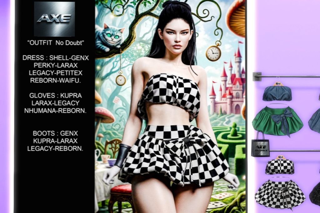 No Doubt Dress - GenX/Legacy/MaitreyaX/Reborn/+mods, L$170 each/L$1100 FP