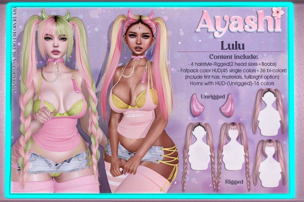 Lulu Hairstyle, L$990