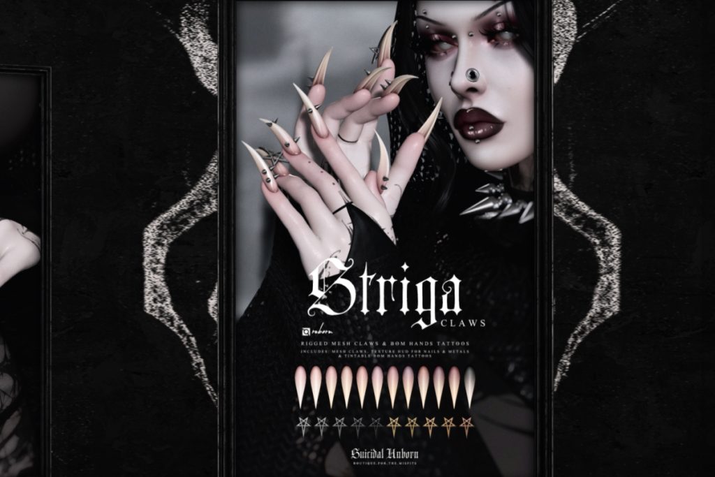 Striga Claws - Reborn, L$370-449 each