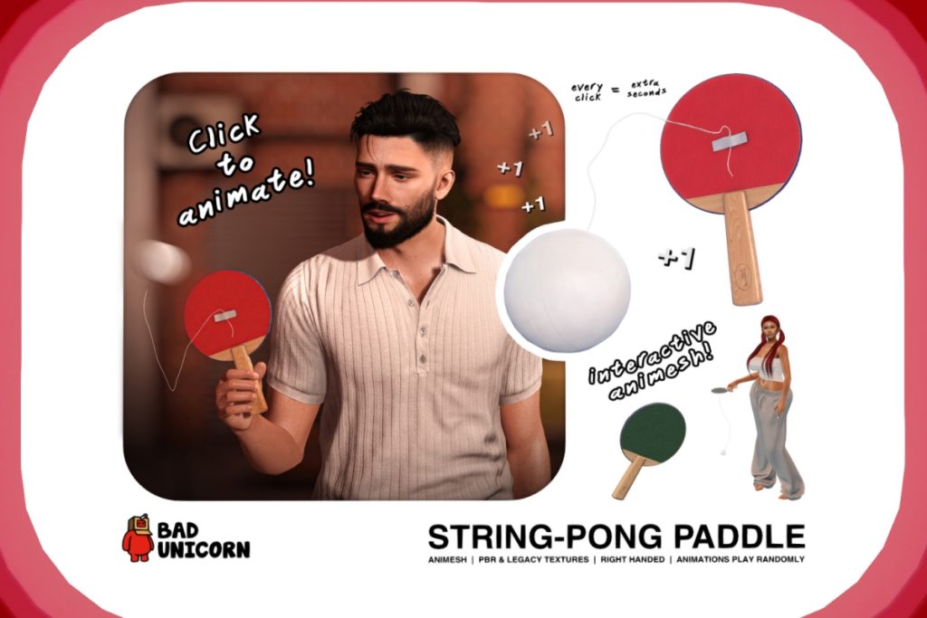 String Pong Paddle, L$499