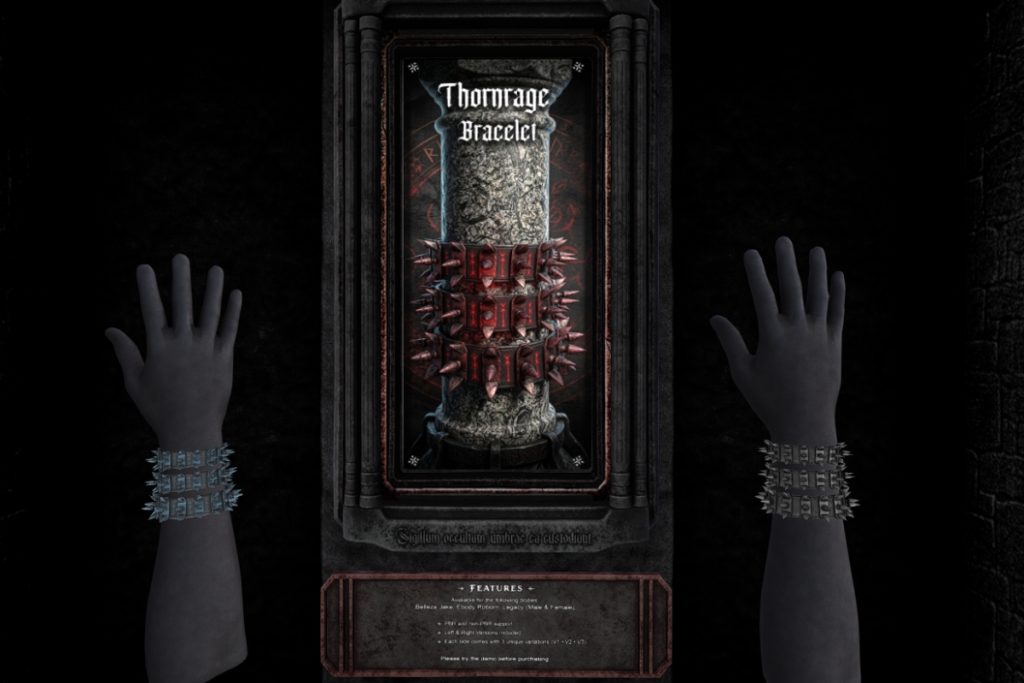 Thornrage Bracelet - Jake/Legacy F+M/Reborn, L$599 each/L$999 FP