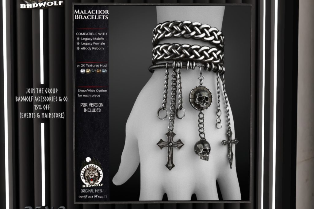 Malachor Bracelets - Legacy M+F/Reborn/+mods, L$360