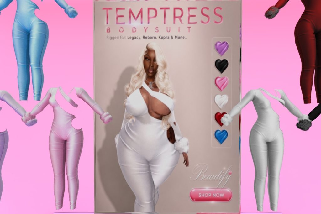 Temptress Bodysuit - Inithium/Legacy/Reborn/Yentements, L$299 each/L$800 FP