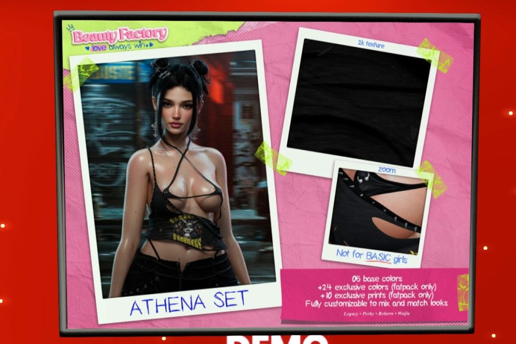 Athena Set - Legacy/Reborn/+mods, L$299 each/L$1699 FP