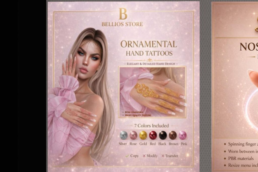 Ornamental Hand Tattoo, L$200