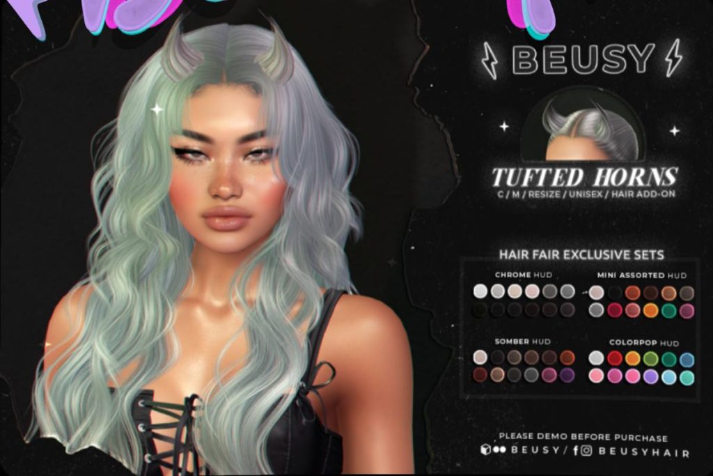Tufted Horns Add-on, L$299 each/L$499 FP