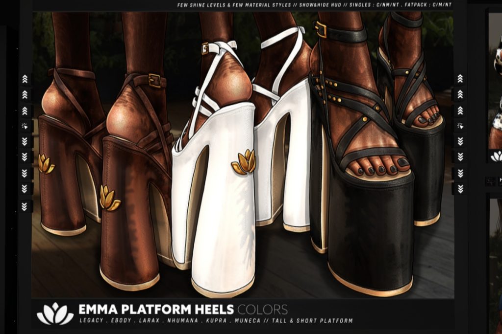 Emma Platforms - Inithium/Legacy/MaitreyaX/Nhumana/Reborn/Yentements/+mods, L$255 each/L$1115 each FP