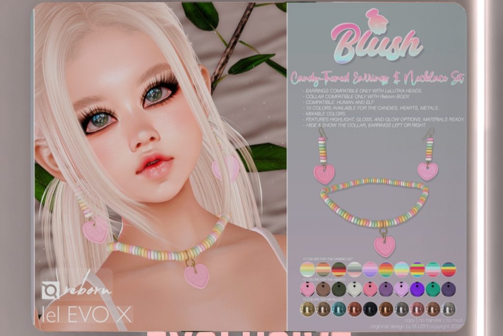 Candy Themed Earrings &amp; Necklace Set - EvoX/Reborn, L$179