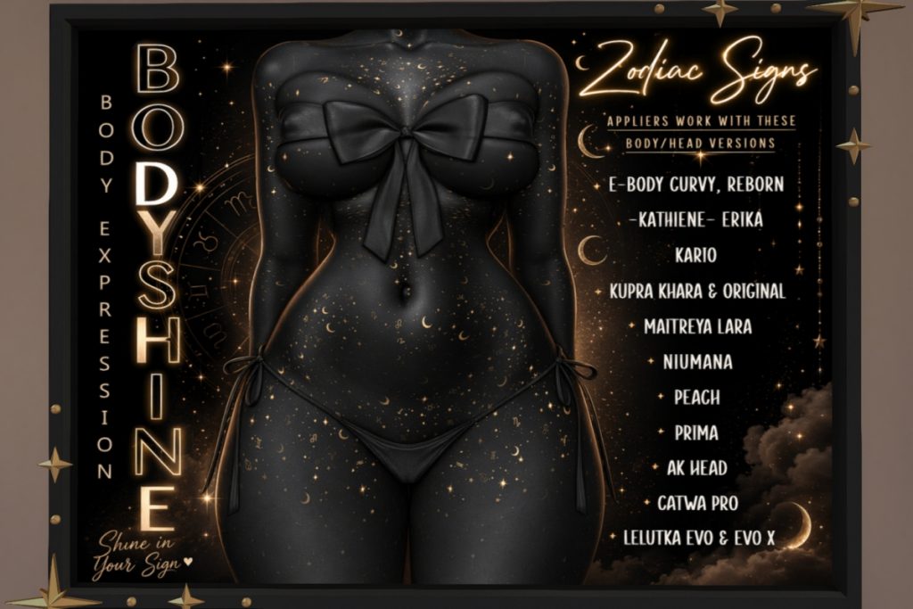 Zodiac Signs Body Shine - See Ad For Fits, L$500