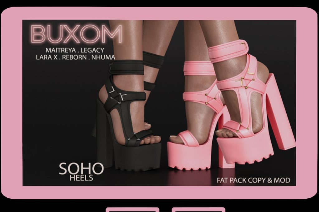 Soho Heels - Legacy/Maitreya/Nhumana/Reborn/+mods, L$299