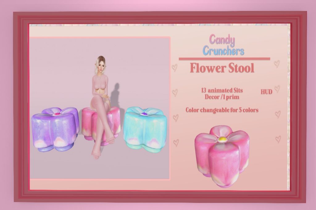 Flower Stool, L$150