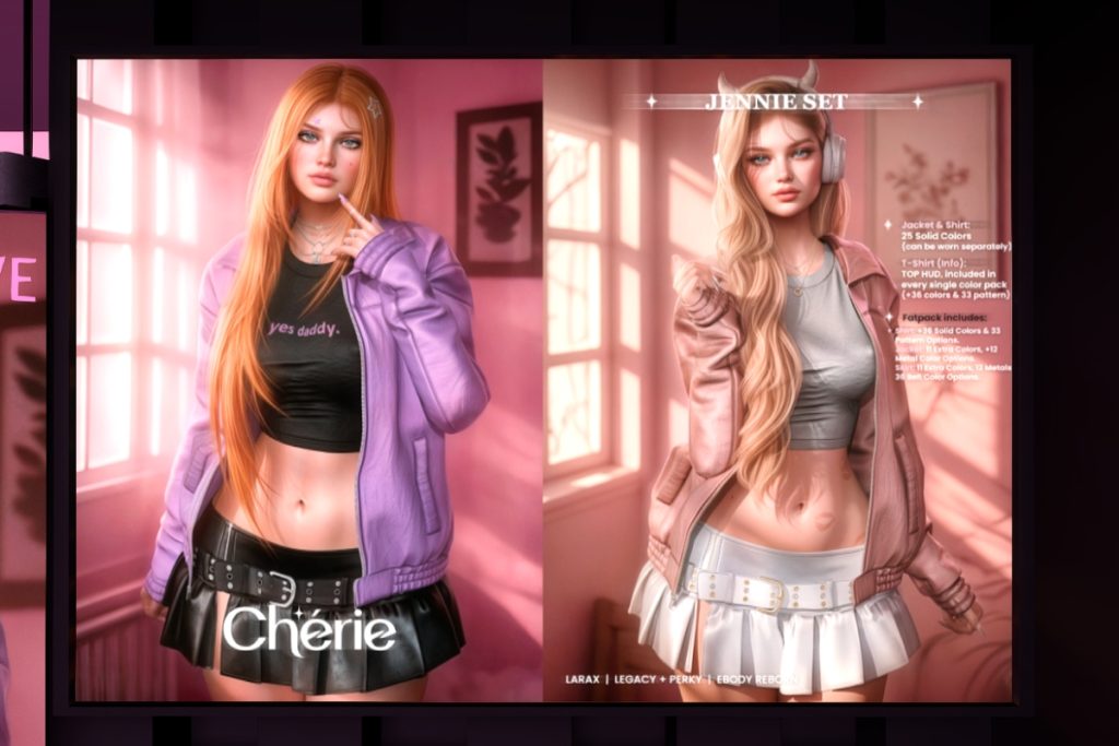 Jennie Jacket &amp; Top and Skirt - Legacy/MaitreyaX/Reborn/+mods, L$299 each/L$1299 each FP