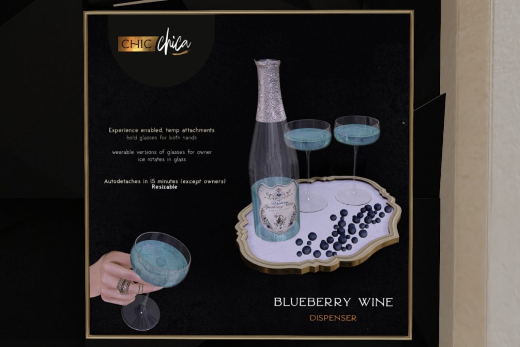 Blueberry Sparkling Wine Dispenser, L$333