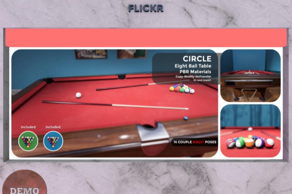 Eight Ball Table, L$399