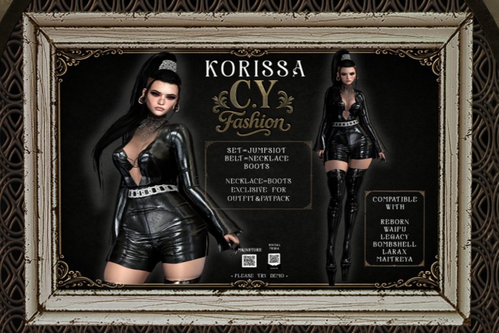 Korissa Outfit - Legacy/Maitreya/Reborn/+mods, L$230 each/L$410 FP