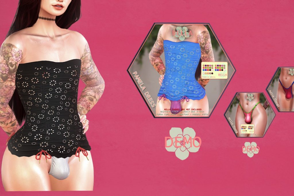 Pamela Dress - Anatomy/Kupra Kups Flat/Legacy Boi V-Tech/Maitreya FlatX/Reborn VTech, L$899