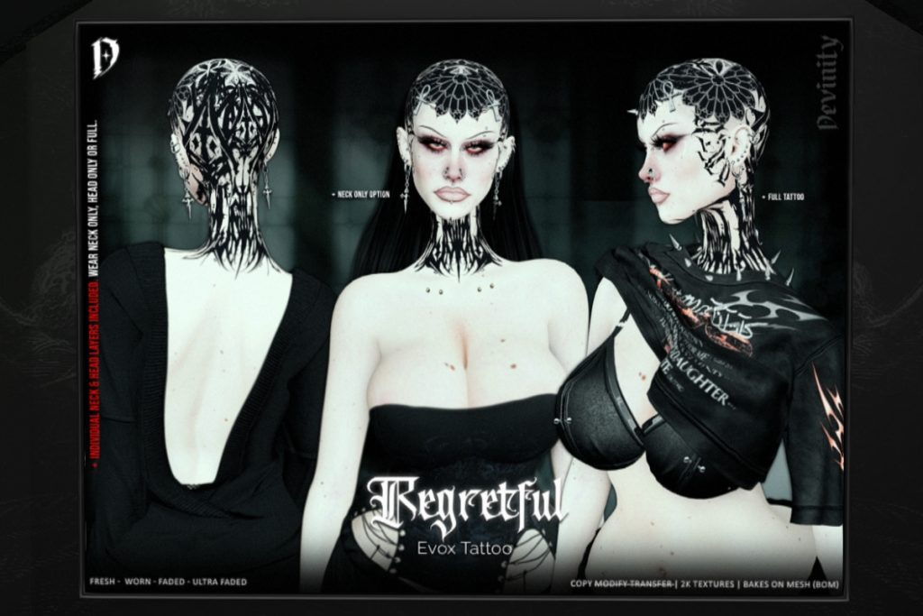 Regretful Tattoo - EvoX, L$350
