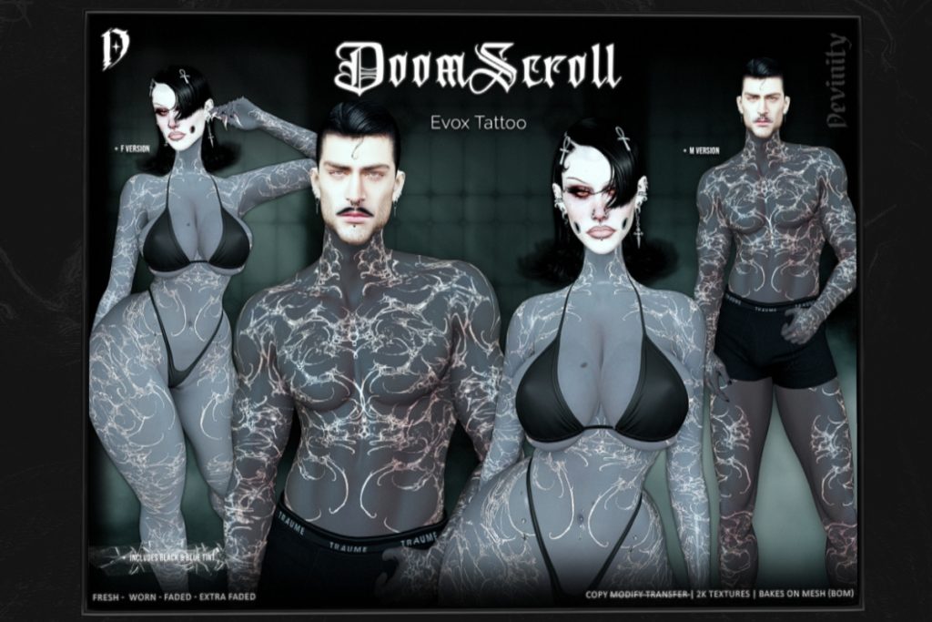 Doom Scroll Tattoo - EvoX, L$275