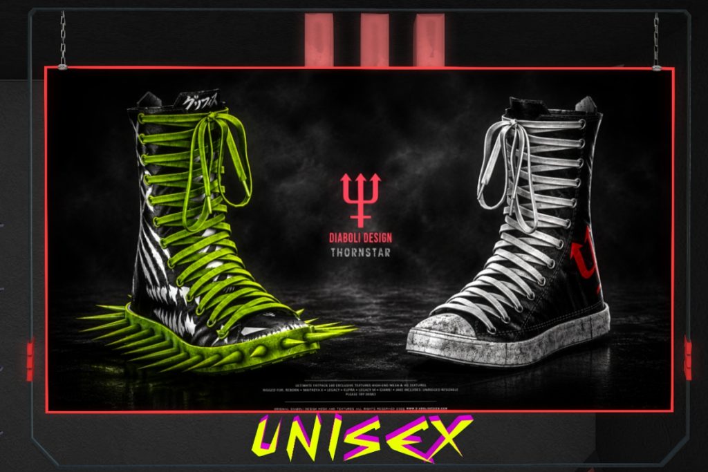 ThornStar Boots - Gianni/Inithium/Jake/Legacy F+M/MaitreyaX/Reborn/Unrigged/+mods, L$999