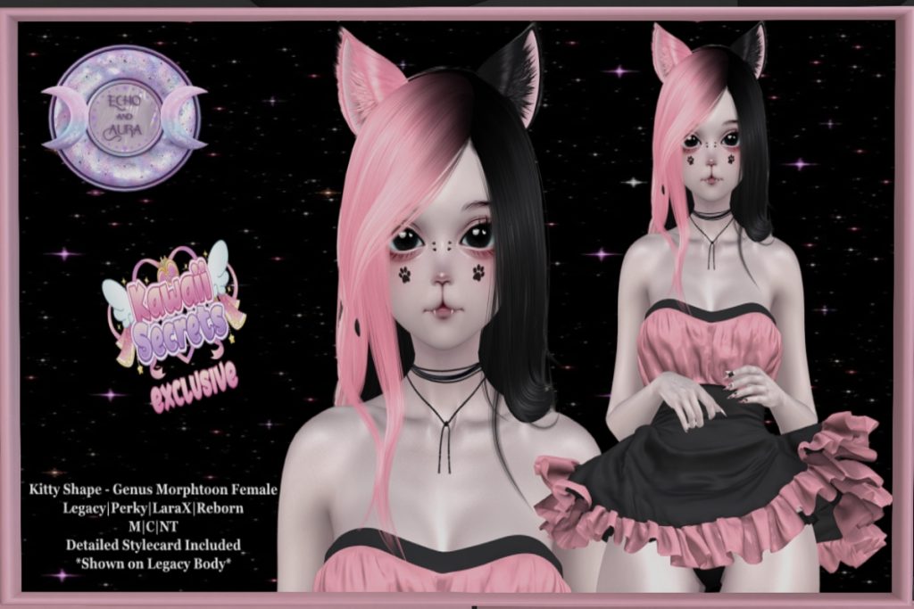Kitty Female Shape - Genus Morph Toon/Legacy/MaitreyaX/Reborn, L$299
