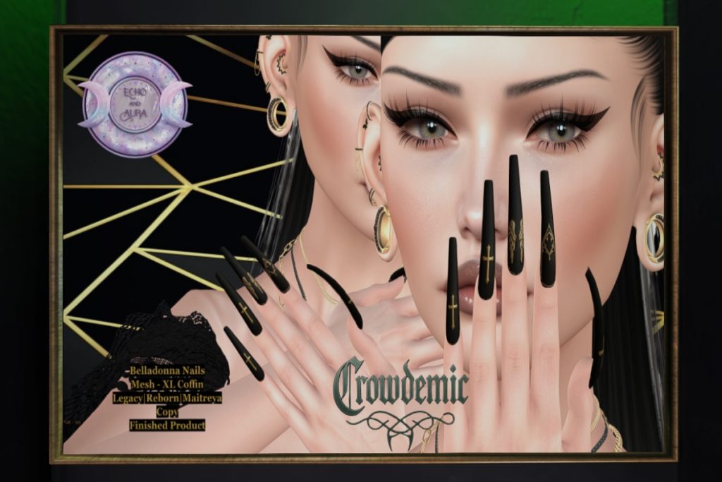 Belladonna Nail Set - Legacy/Maitreya/Reborn, L$150