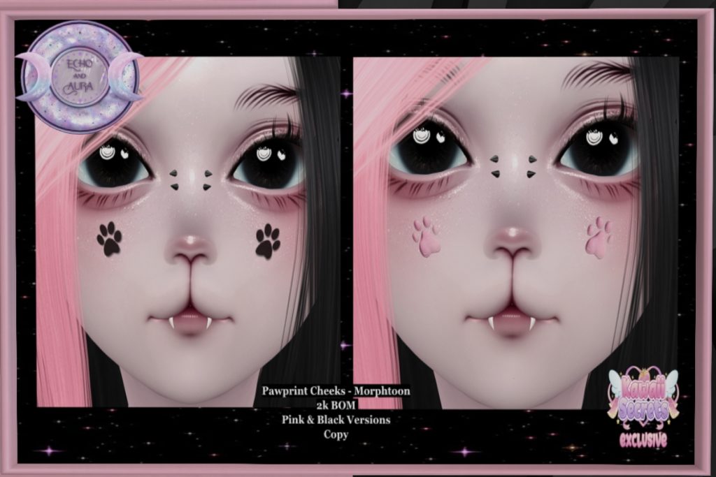 Pawprint Cheeks - Genus Morph Toon, L$150
