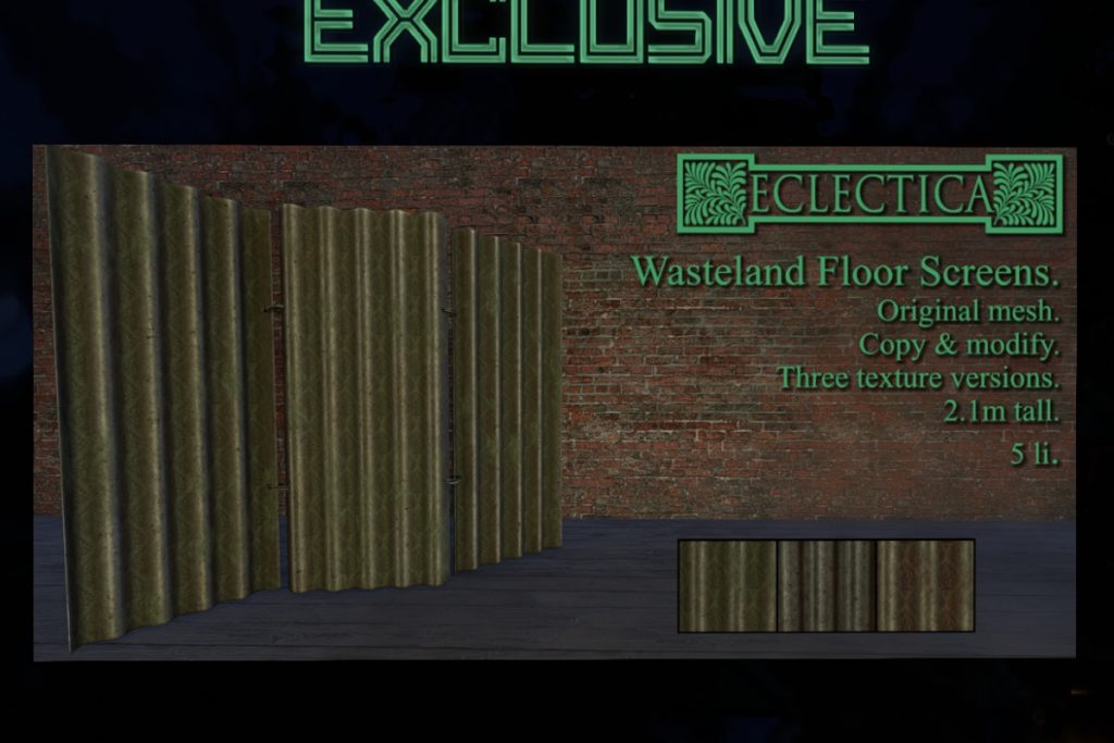 Wasteland Floor Screens, L$120
