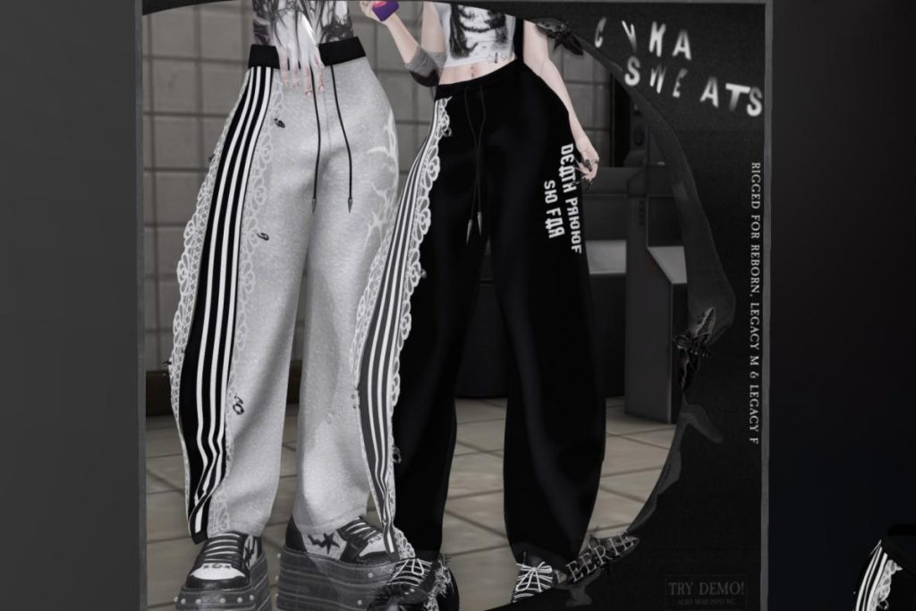 Cyka Sweats - Legacy F+M/Reborn, L$325 each/L$1300 FP