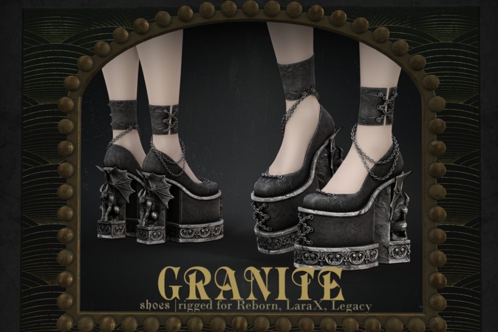 Granite Shoes - Legacy/MaitreyaX/Reborn, L$350 each/L$1250 FP