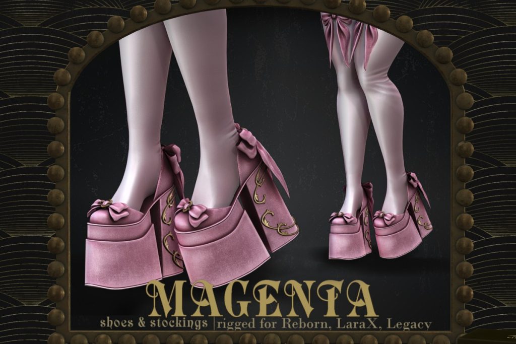 Magenta Shoes - Legacy/MaitreyaX/Reborn, L$350 each/L$1250 FP