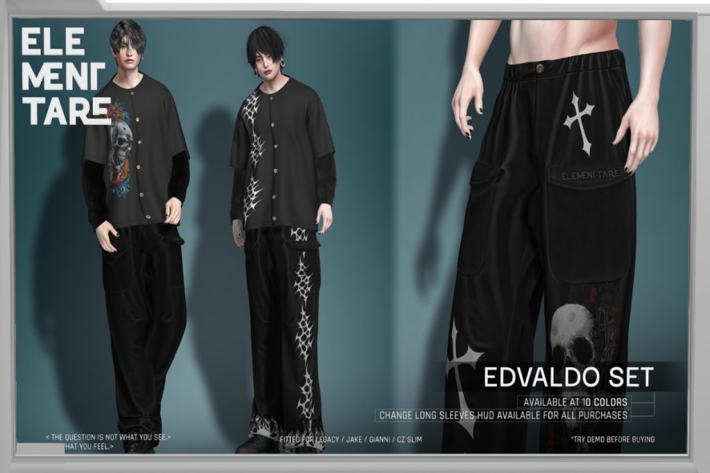 Edvaldo Set - CZ Slim/Gianni/Jake/Legacy/+mods, L$250 each/L$950 each FP