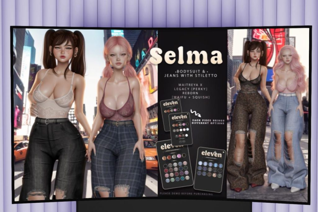 Selma Bodysuit &amp; Selma Jeans - Legacy/MaitreyaX/Reborn/+mods, L$188 each/L$1188 each FP