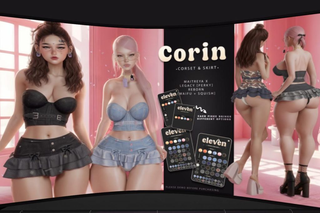 Corin Outfit - Legacy/MaitreyaX/Reborn/+mods, L$240 each/L$1299 each FP