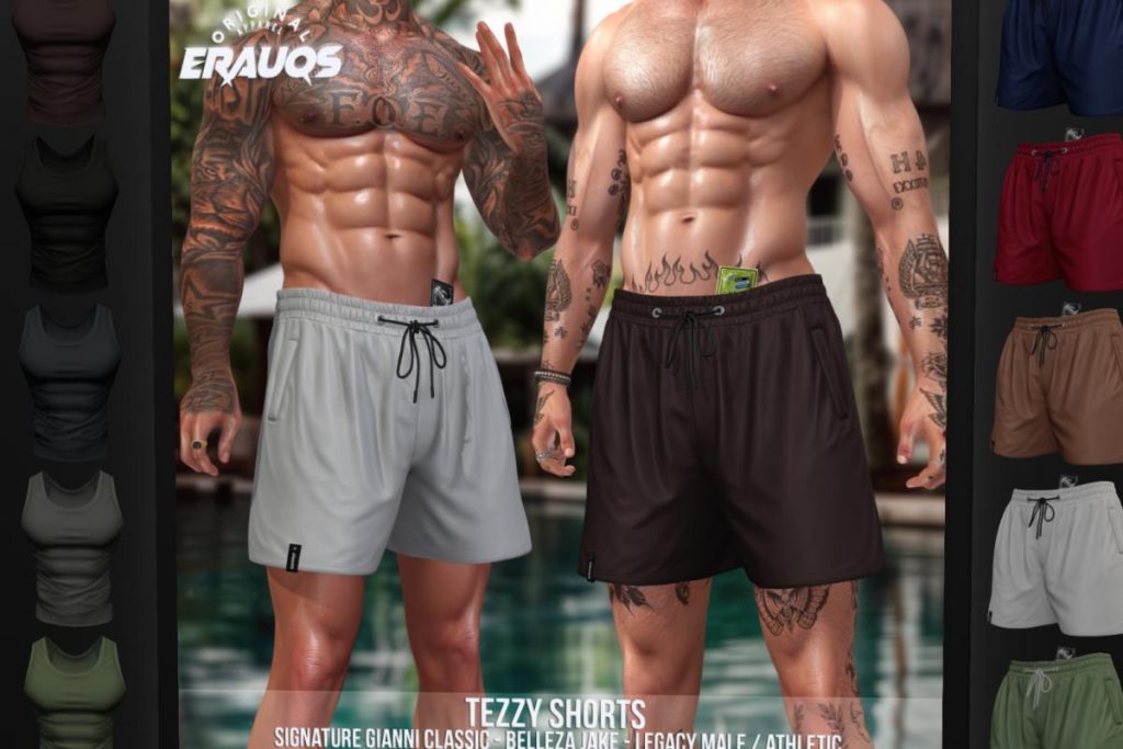 Tezzy Shorts - Gianni/Jake/Legacy, L$275 each/L$899 FP