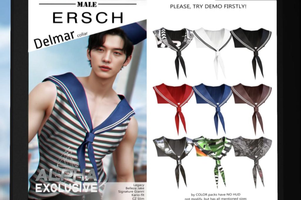 Delmar Collar - CZ Slim/Gianni/Jake/Kario/Legacy, L$199 each/L$999 FP