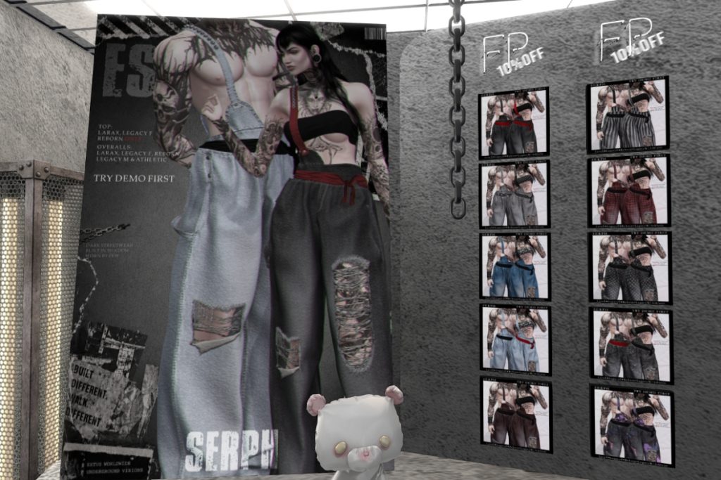 Serph Overalls - Legacy F+M/MaitreyaX/Reborn/+mods, L$299 each/L$799 each FP