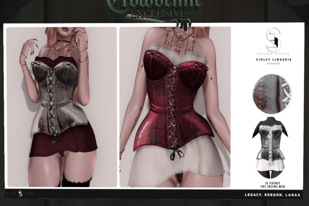 Violet Lingerie - Legacy/MaitreyaX/Reborn, L$299 each/L$799 FP
