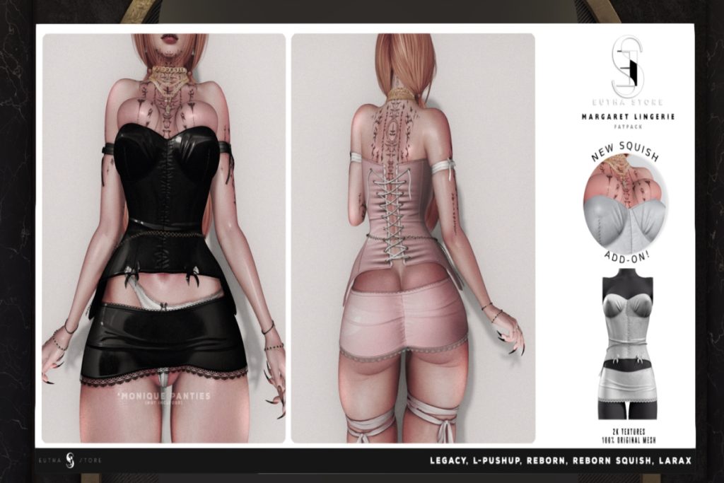 Margaret Lingerie - Legacy/MaitreyaX/Reborn/+mods, L$299 each/L$799 FP