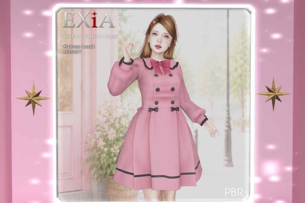 Ribbon Bloom Dress - Legacy/MaitreyaX, L$380 each/L$1500 FP