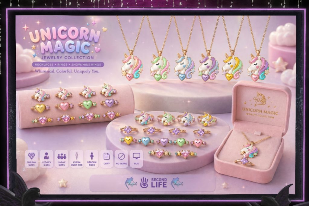 Unicorn Magic Jewelry Collection - Inithium/Legacy/MaitreyaX/Nhumana/Reborn, L$349