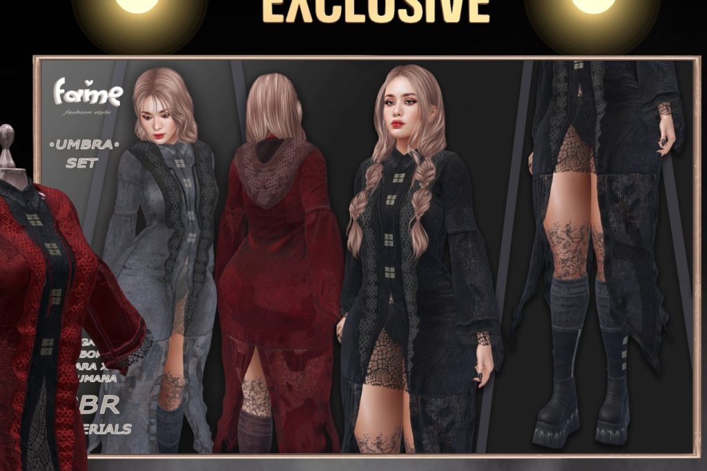 Umbra Set - Legacy/MaitreyaX/Nhumana/Reborn, L$350 each/L$1200 FP