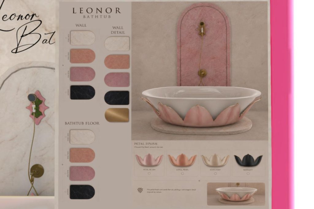 Leonor Bathtub, L$649