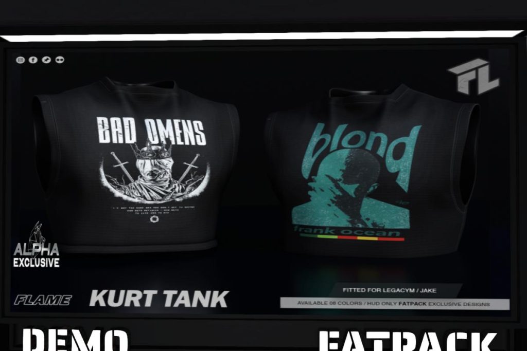 Kurt Tank - Jake/Legacy, L$299 each/L$1099 FP