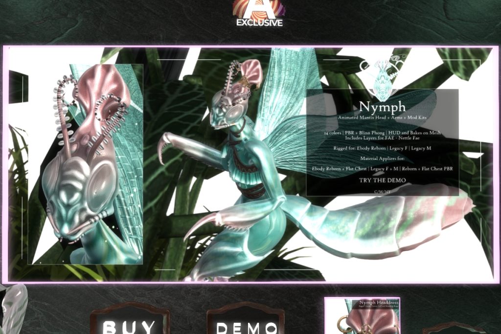 Nymph Mod Set - Legacy F+M/Reborn, L$1400
